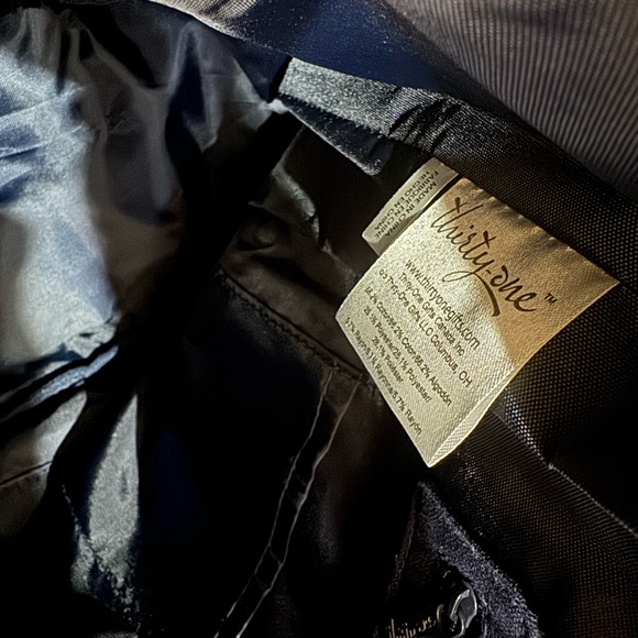 Thirty-One Carry All Blue Diamond Print Initial (A) - Picture 3 of 5